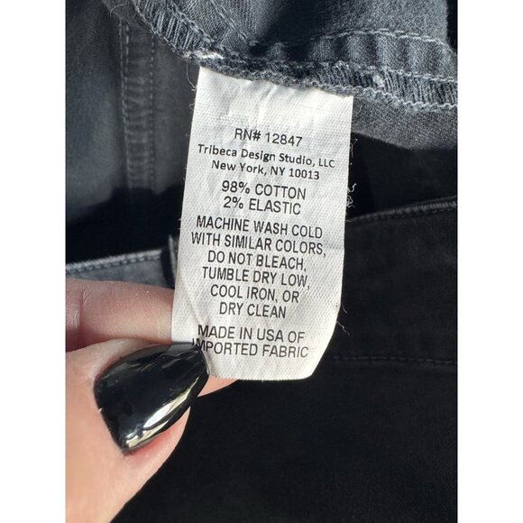 Nili Lotan Woman's Sz 6 Cropped Military Pants Joggers in Washed Black USA - Picture 6 of 10